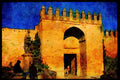 379084 Gateway Into Judios District, Cordoba A4 Limited Edition Watercolour Print