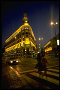 379087 Madrid Night Life A4 Photo Print
