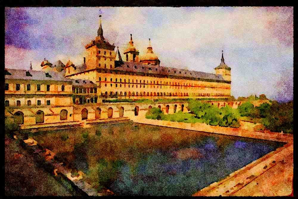 379090 El Escorial A4 Limited Edition Watercolour Print