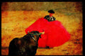 379091 Bullfighting Manoeuver, Cape Testing The Bull A4 Limited Edition Watercolour Print