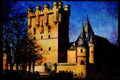 379097 Segovia's Alcazar A4 Limited Edition Watercolour Print