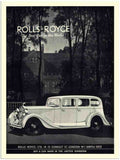 380 rolls royce car advert art deco 1930s 2 Vintage Advert A4 Photo Print