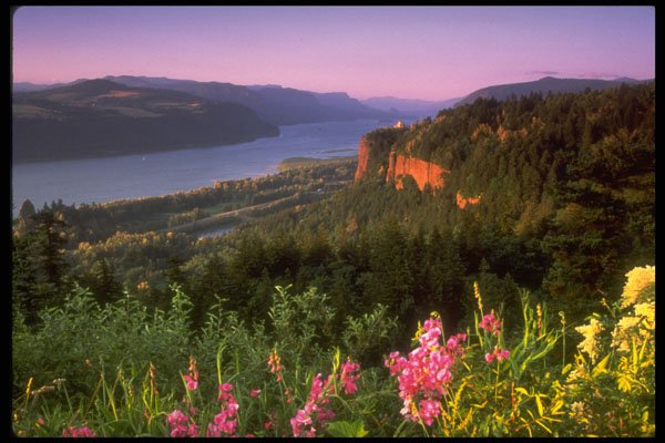 380020 Crown Point, Columbia River Gorge, Oregon A4 Photo Print