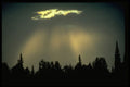 380058 Sunburst Through Rain Clouds, Alaska A4 Photo Print
