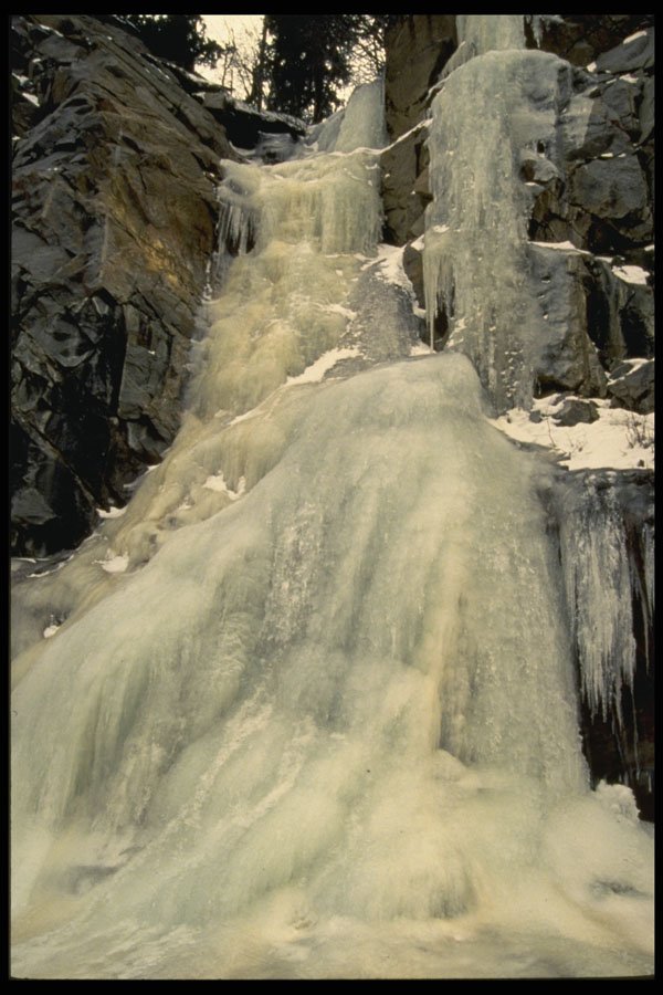 380066 Frozen Waterfall, Colorado A4 Photo Print