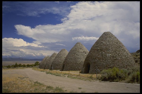 380093 Ward Charcoal Ovens, Nevada A4 Photo Print