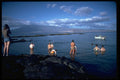 381022 Bathers, Fernandina Island, Galapagos Islands A4 Photo Print