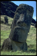381029 Rano Raraku, Moai Statue, Front View, Easter Island A4 Photo Print