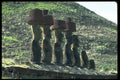 381031 Anakena Beach Moai , Easter Island A4 Photo Print