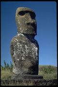 381032 Ahu Tahai, Single Moai Statue, Easter Island A4 Photo Print