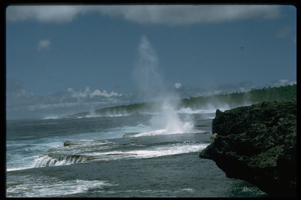 381043 The Houma Blow holes, Tonga A4 Photo Print
