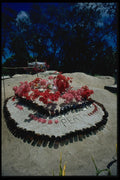 381045 Beer Bottle Grave, Tonga A4 Photo Print