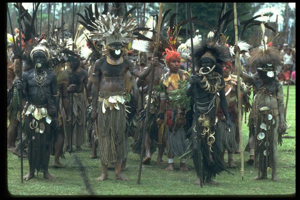 381053 Mt. Hagen Sing sing, New Guinea A4 Photo Print