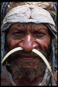 381055 Mt. Hagen Local Man, New Guinea A4 Photo Print