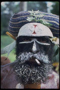 381057 Mt. Hagen Painted Man With Cigarette, New Guinea A4 Photo Print