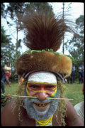 381059 Mt. Hagen Native Man With Stick In Nose, New Guinea A4 Photo Print
