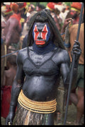 381063 Minj Sing sing Woman Player, New Guinea A4 Photo Print
