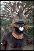 381064 Minj Sing sing Man With Kina shell Neck Ware, New Guinea A4 Photo Print