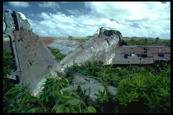 381094 World War II Airplane Wreck, Yap A4 Photo Print