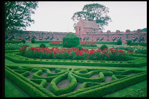 382059 Garden, Edzell Castle A4 Photo Print
