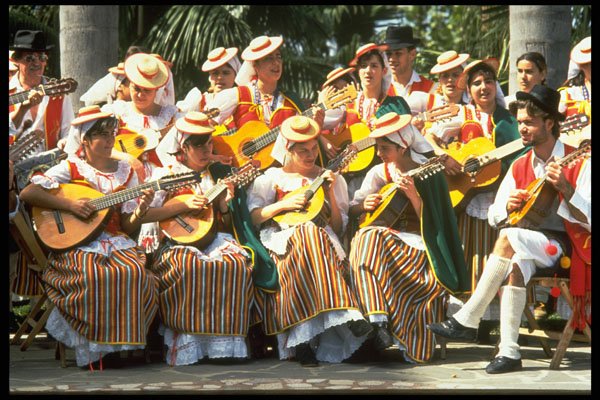383007 Traditional Group, Tenerife, Spain A4 Photo Print