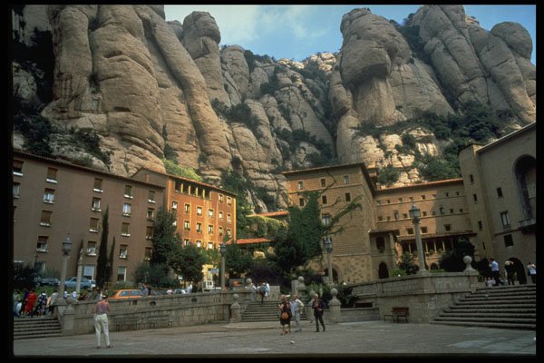 383015 Montserrat Monastery Near Barcelona, Spain A4 Photo Print