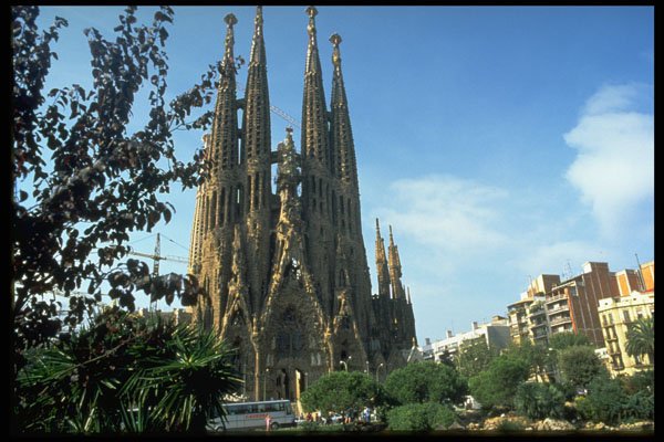 383016 Sagrada Familia, Barcelona, Spain A4 Photo Print