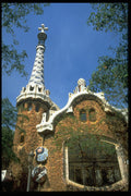 383018 Park Guell, Barcelona, Spain A4 Photo Print