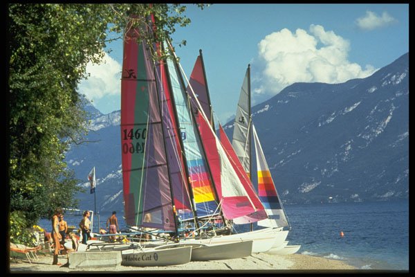 383062 Lake Garda, Limone, Italy A4 Photo Print