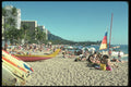 384007 Waikiki Beach, Hawaii A4 Photo Print