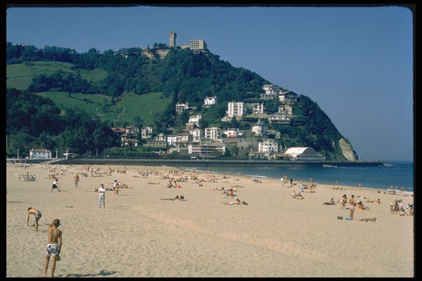 384019 San Sebastian Beach, Spain A4 Photo Print