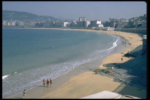 384020 San Sebastian Beach, Spain A4 Photo Print