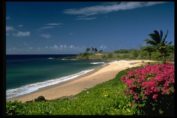 384042 Kephui Bay, Molokai, Hawaii A4 Photo Print