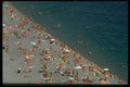 384064 Overcrowded Beach In July, Nice, France A4 Photo Print