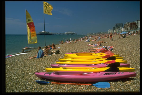 384072 Brighton Beach, England A4 Photo Print