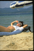 384085 Woman Sunbathing, St. Tropez A4 Photo Print