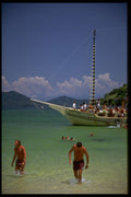 384086 Day trippers At Tobago Cays, The Grenadines A4 Photo Print