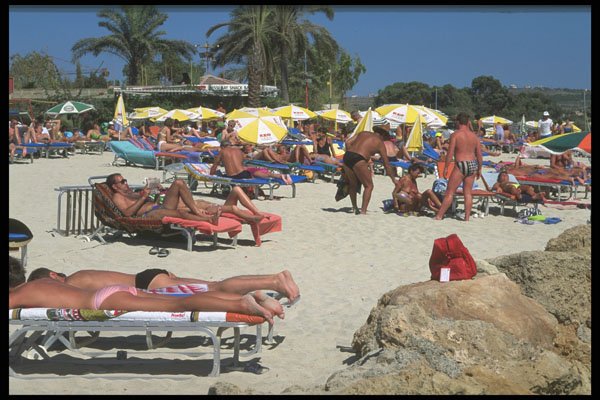 384093 Ayai Napa Beach, Cyprus A4 Photo Print