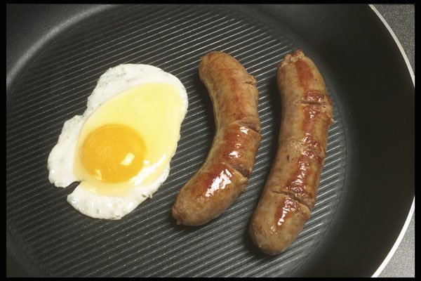 386008 Sausages And Egg A4 Photo Print