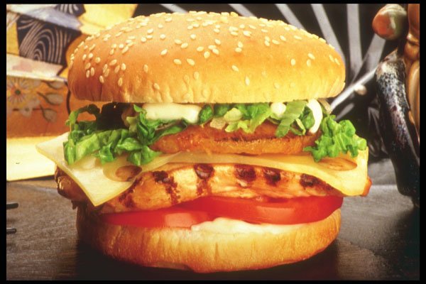 386019 Teriyaki Chicken Burger A4 Photo Print