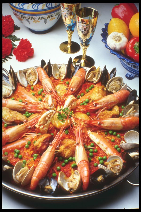 386022 Large Plate Of Spanish Paella A4 Photo Print