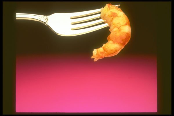 386050 Shrimp On A Fork A4 Photo Print