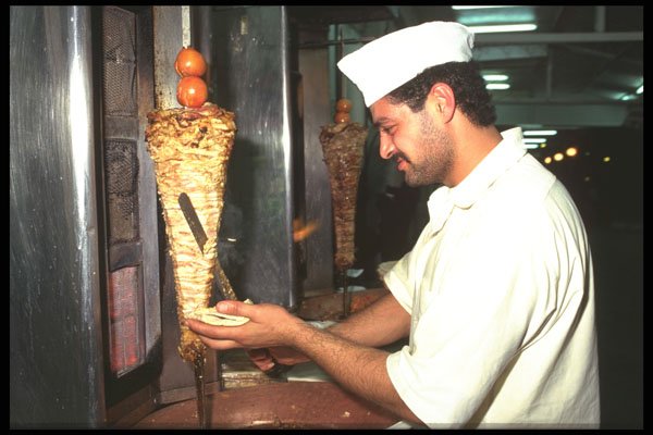 386090 Shawarma Grill, Agaba, Jordan A4 Photo Print