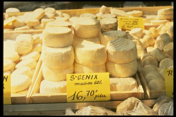386091 Cheeses, Novalaise, Savoie, France A4 Photo Print