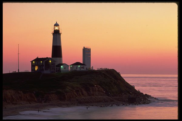 387001 Montauk Point Lighthouse, Long Island, New York A4 Photo Print