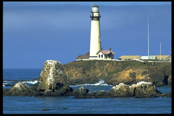 387002 Central California Lighthouse, California A4 Photo Print