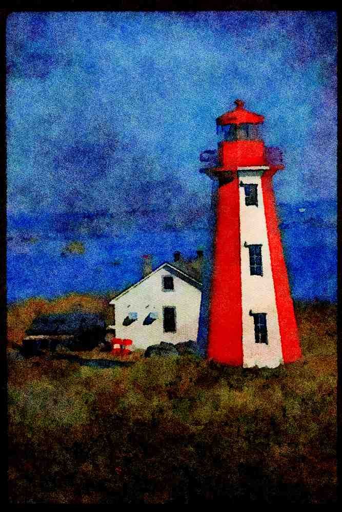 387010 Historic Fort, Howe Island, Saint John, New Brunswick A4 Limited Edition Watercolour Print