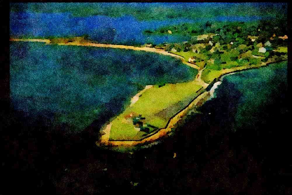 387012 Lighthouse, Watch Hill, Rhode Island A4 Limited Edition Watercolour Print