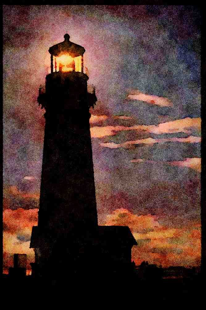 387014 Cape Blanco Lighthouse, Oregon A4 Limited Edition Watercolour Print