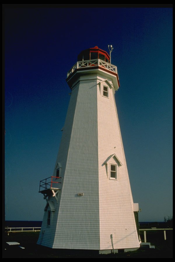 387015 Lighthouse, East Point, Prince Edward Island A4 Photo Print